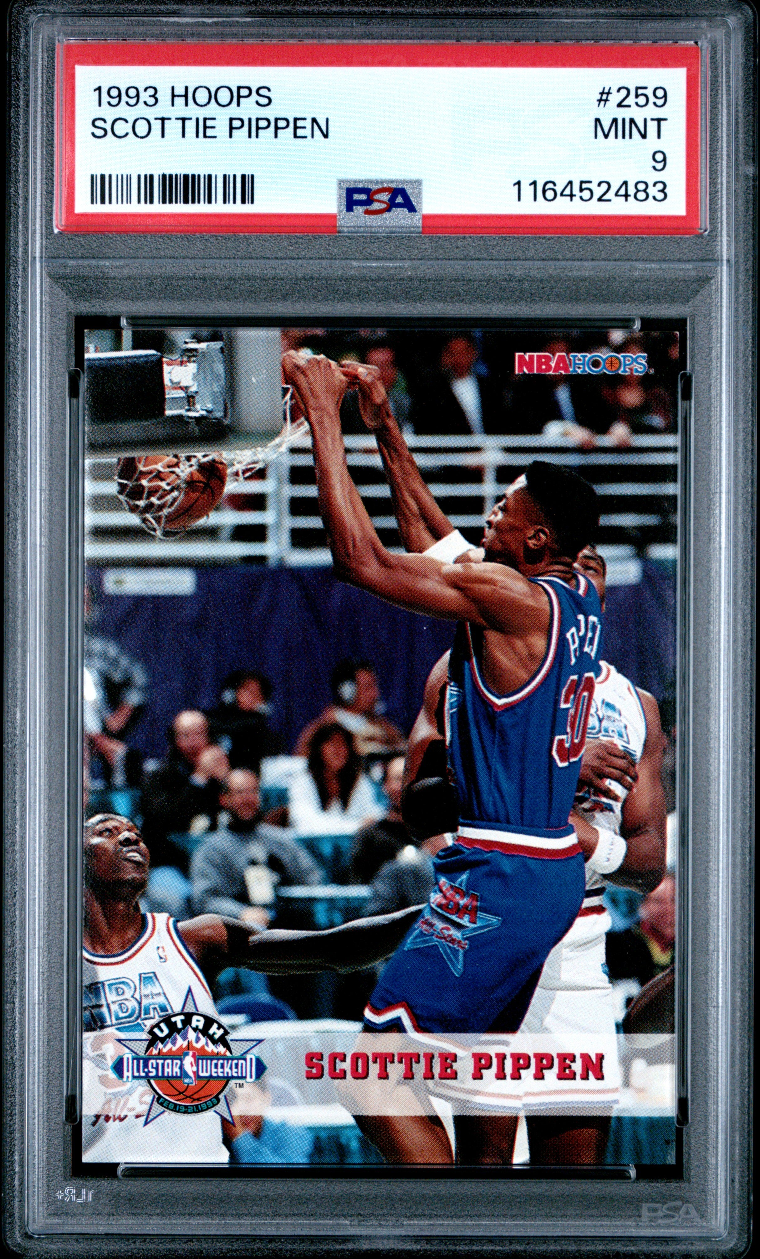 1993 Hoops #259 Scottie Pippen PSA 9