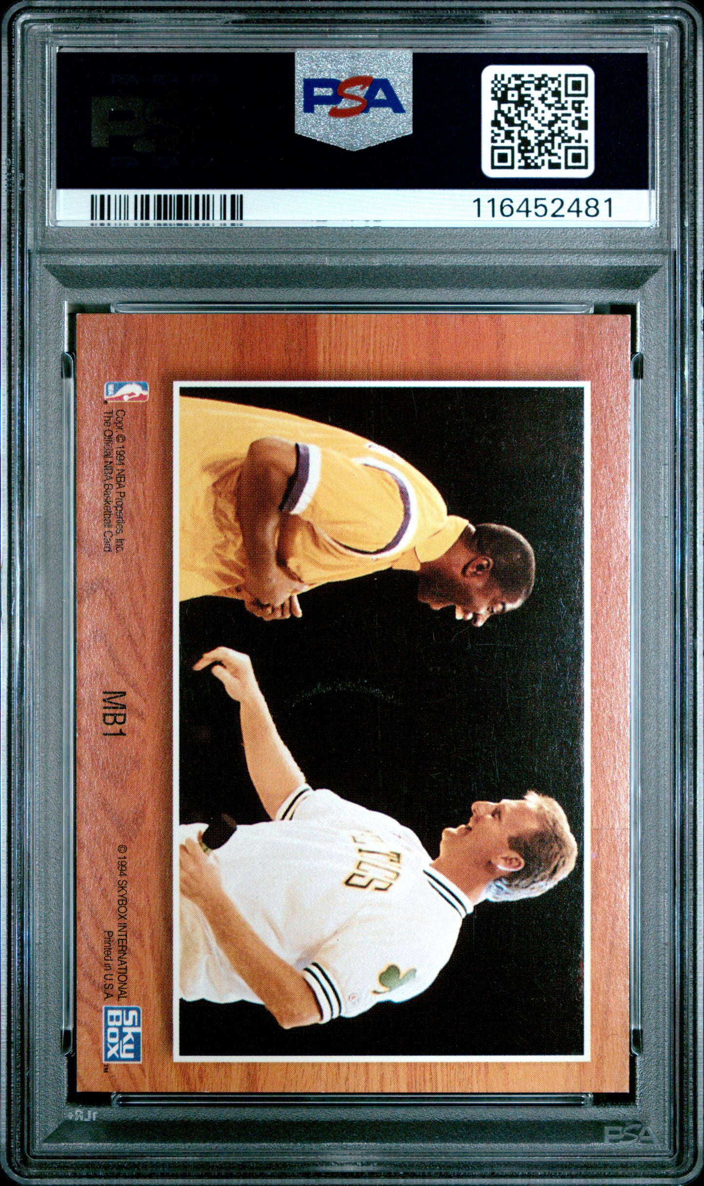 1993 Hoops #MB1 Magic & Bird PSA 6