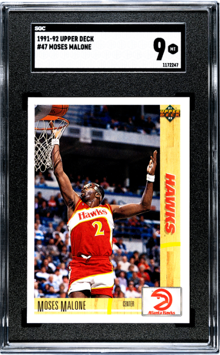 1991-92 Upper Deck #47 Moses Malone SGC 9
