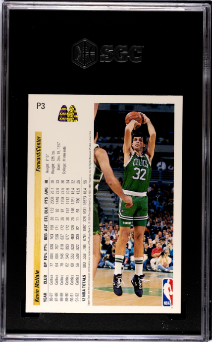1992-93 Upper Deck McDonald's #P3 Kevin Mchale SGC 9