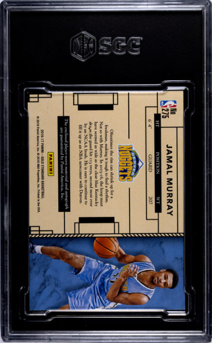2016-17 Panini Gold Standard #275 Jamal Murray 14/25 Triple Prime RPA SGC 9-10