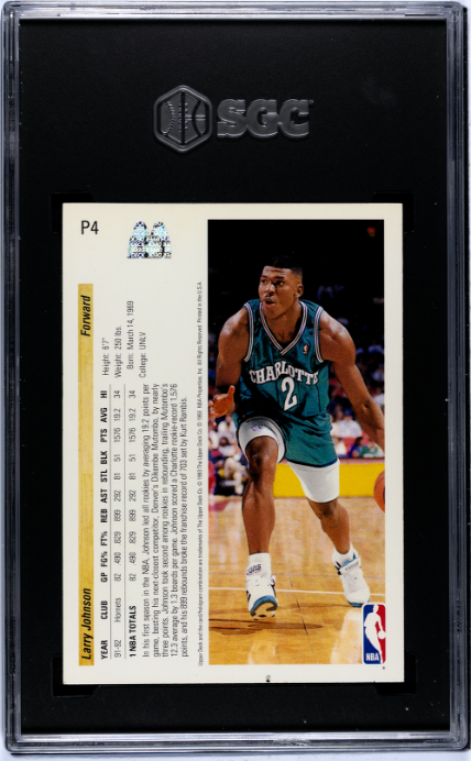 1992-93 Upper Deck McDonald's #P4 Larry Johnson SGC 7