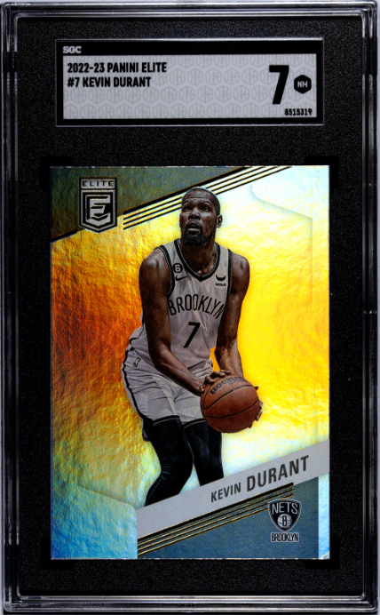 2022-23 Panini Elite #7 Kevin Durant SGC 7