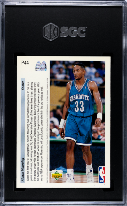 1992-93 Upper Deck McDonald's #P44 Alonzo Mourning SGC 6