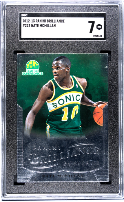 2012-13 Panini Brilliance #223 Nate Mcmillan SGC 7