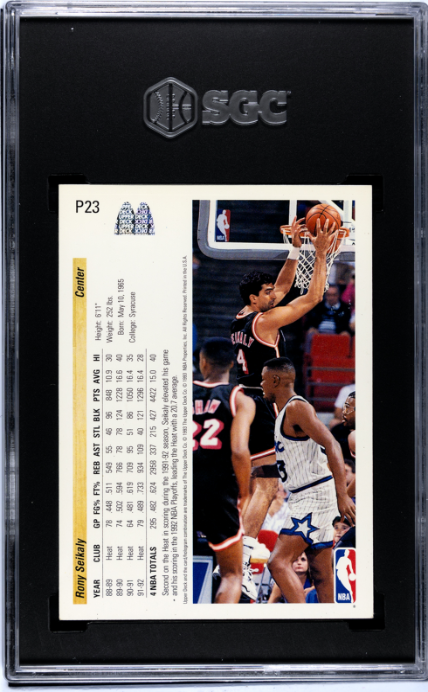1992-93 Upper Deck McDonald's #P23 Rony Seikaly SGC 6