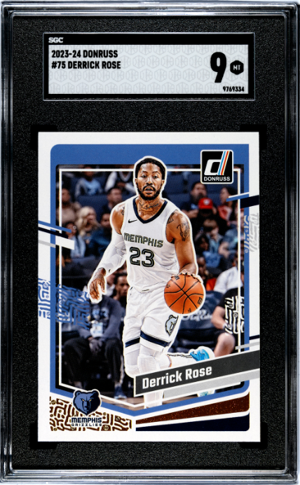 2023-24 Donruss #75 Derrick Rose SGC 9
