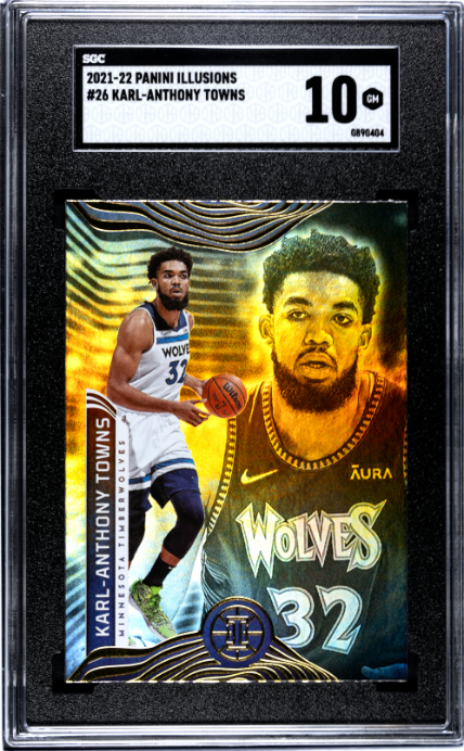 2021-22 Panini Illusions #26 Karl-Anthony Towns SGC 10