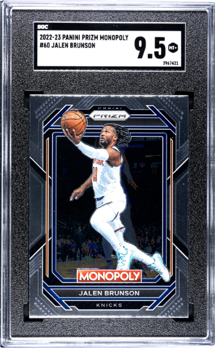 2022-23 Panini Prizm Monopoly #60 Jalen Brunson SGC 9.5