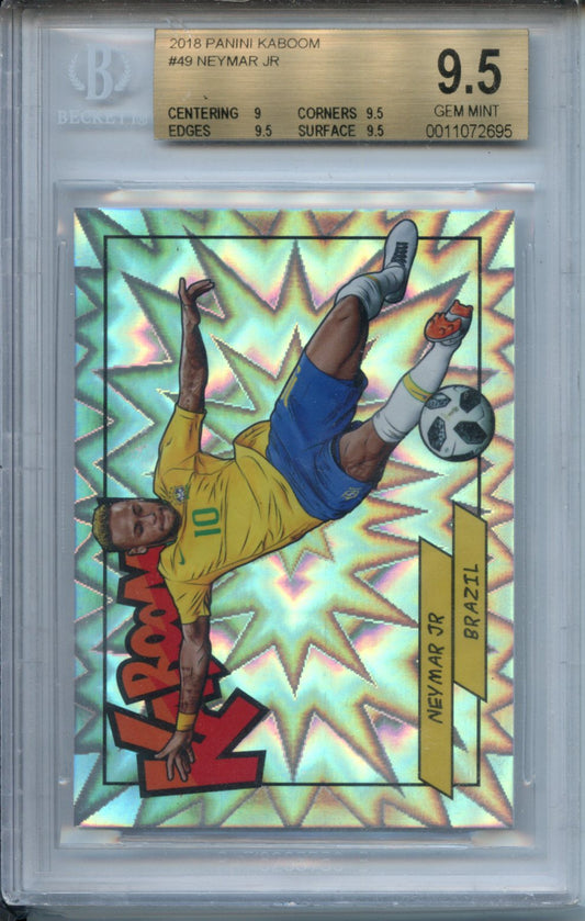 Neymar Jr 2018 Panini Kaboom #49 BGS 9.5 GM